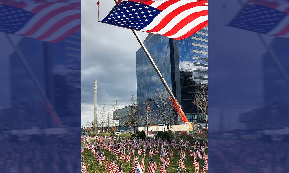 Mass Fallen Heroes Memorial Flag Garden